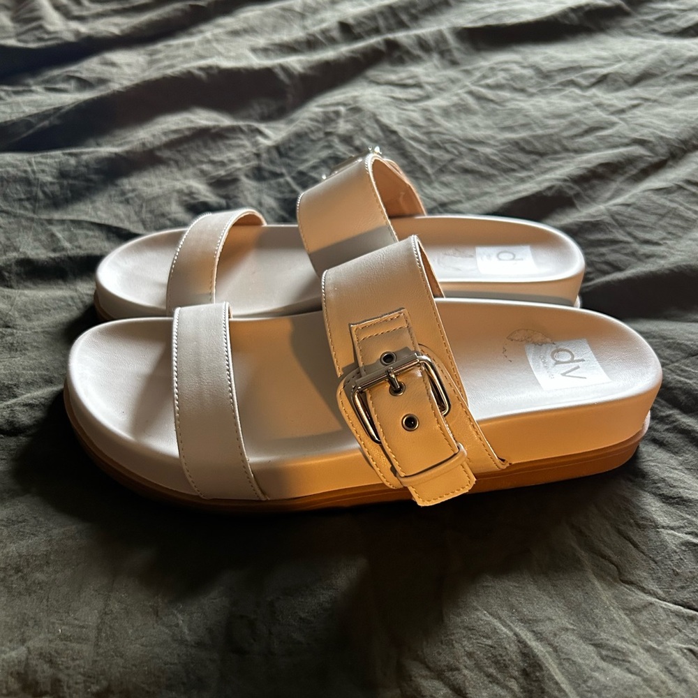 Dolce Vita platform sandals - off white leather